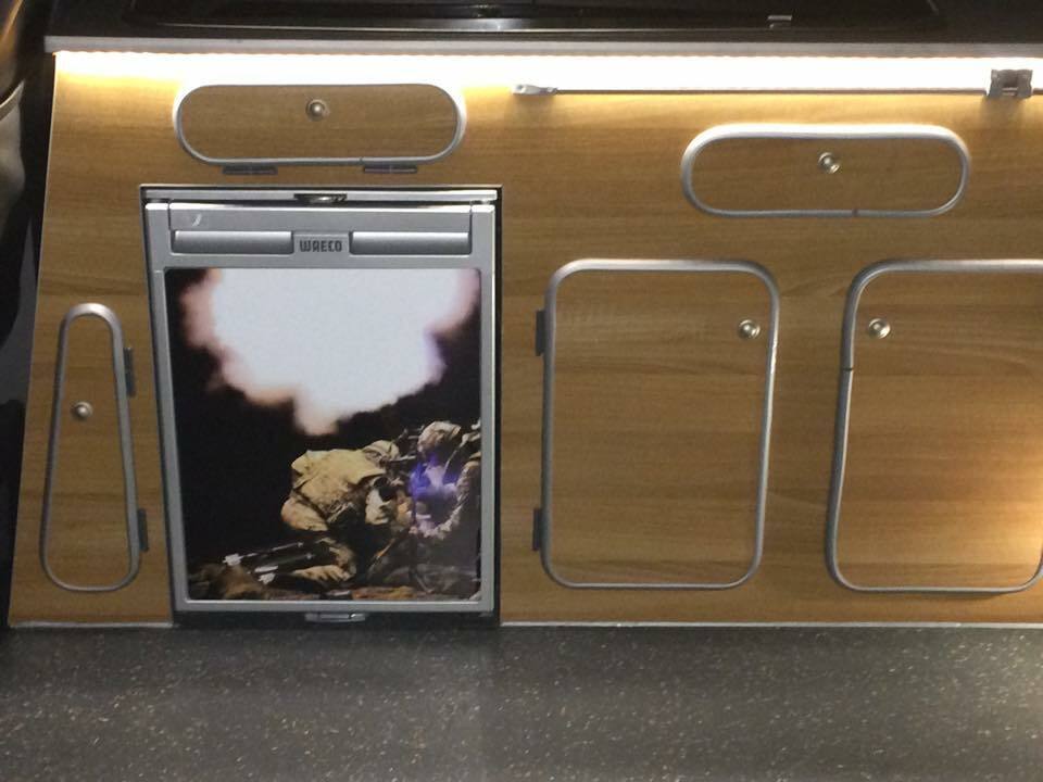 Waeco CR50/CRX50 Fridge Sticker Wrap Your Custom Image Vinyl Wrap Camper Dub T5