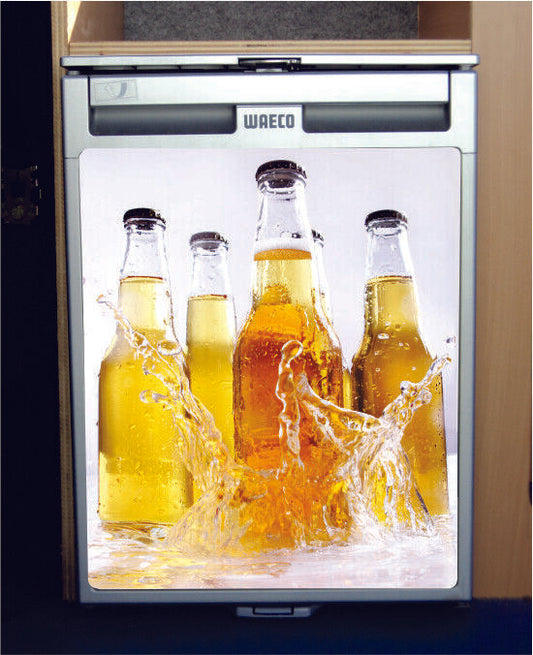 Waeco CRX50 Vinyl Fridge Sticker Wrap Print - Beer Splash