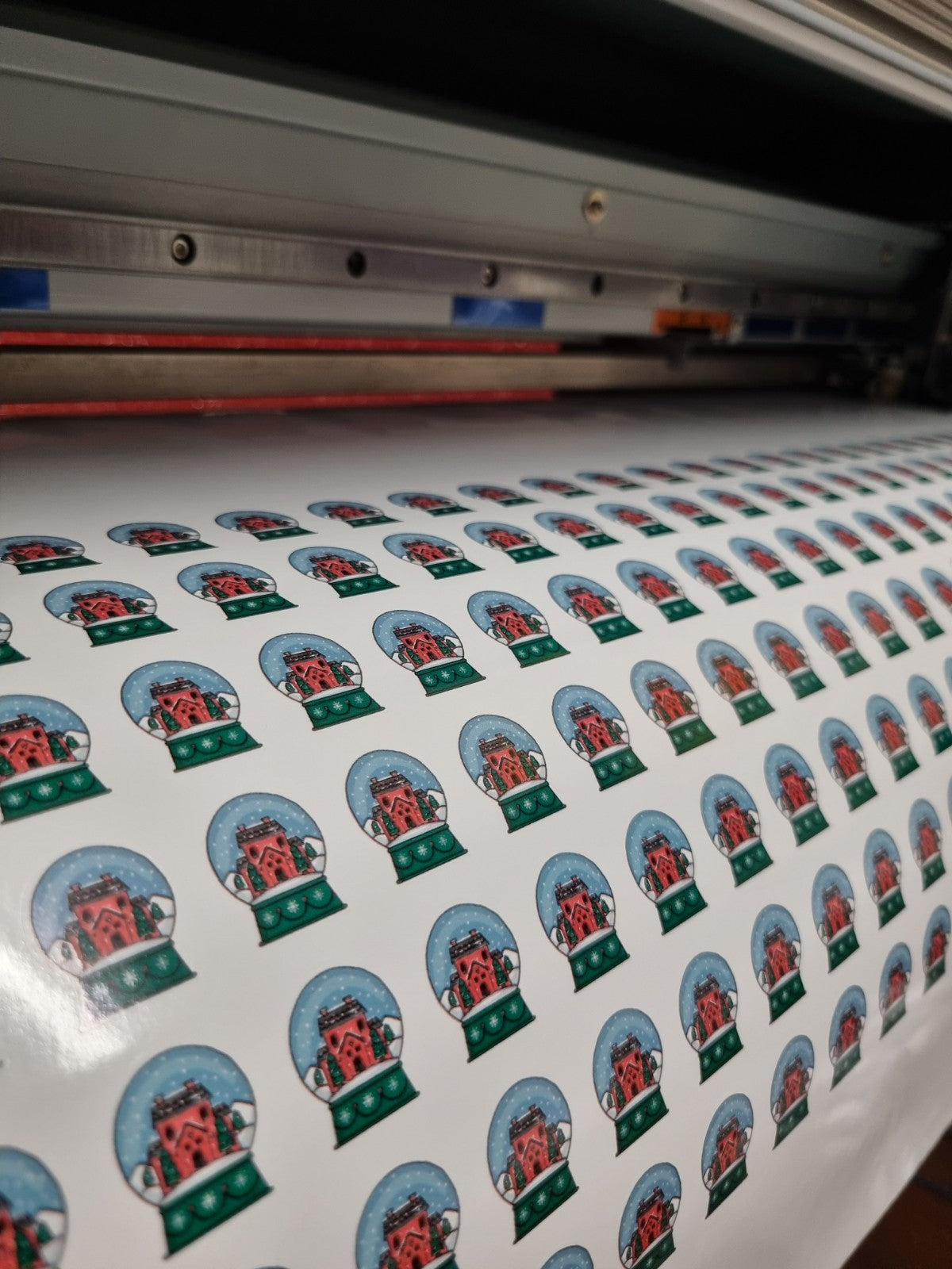 Mini Snow globe Stickers Cute Winter Christmas Fun Waterproof Stickers x200