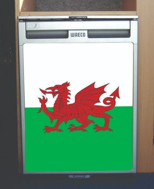 Waeco CRX50 Vinyl Fridge Sticker Wrap Print -Welsh Flag