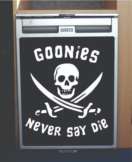 Waeco CRX50 Vinyl Fridge Sticker Wrap Print Goonies Say Never Die