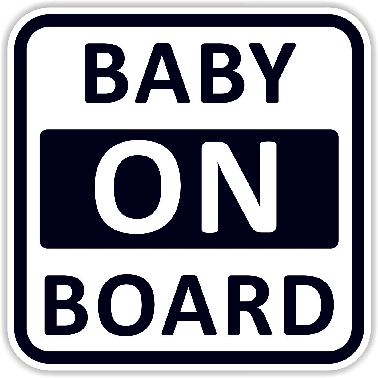 Baby on Board Sticker Vinyl Sticker Outside Application Multiple Colour Oprions