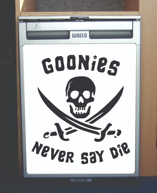 Waeco CRX50 Vinyl Fridge Sticker Wrap Print Goonies Say Never Die