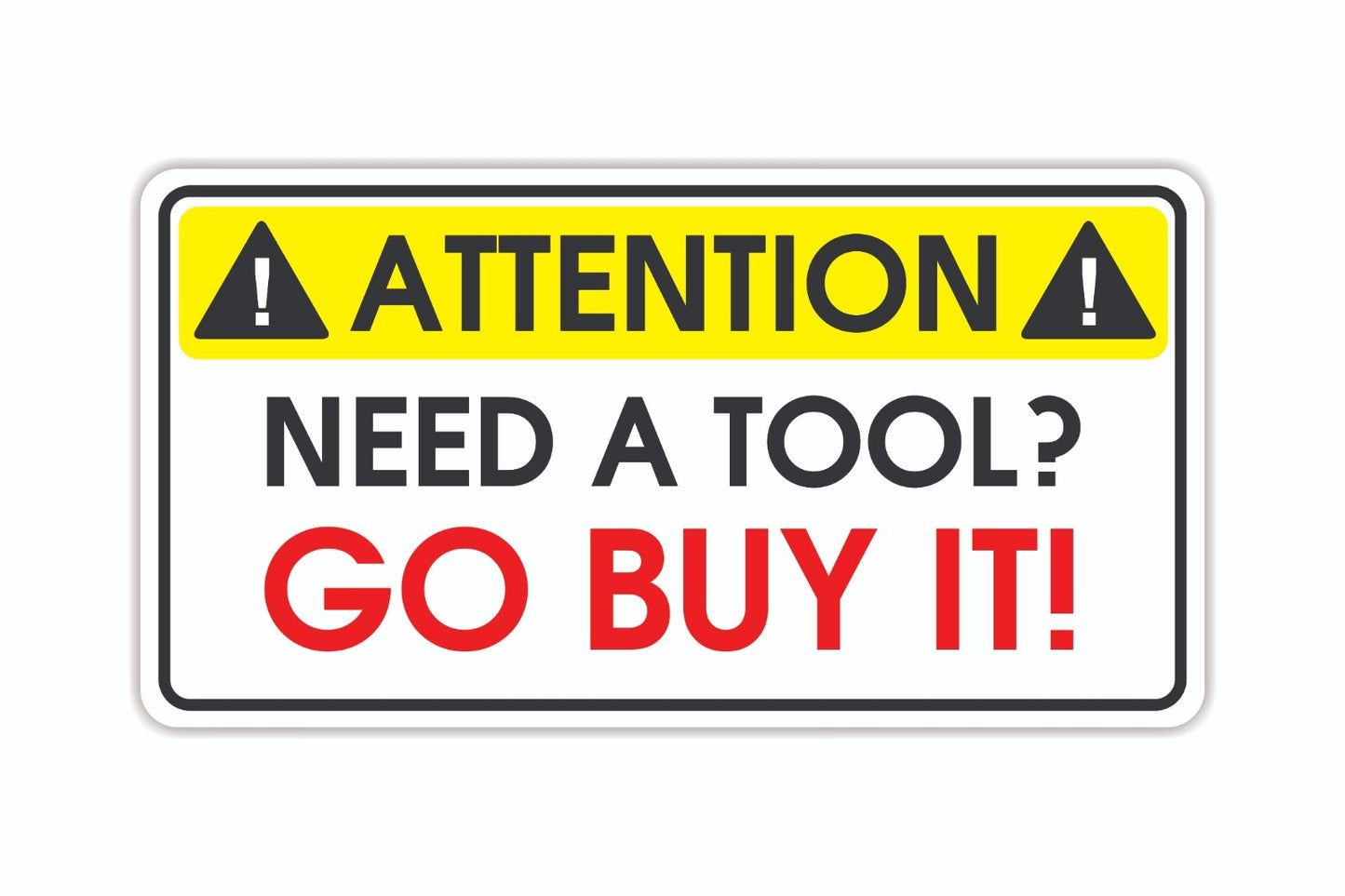 Set Of Novelty Toolbox Stickers Waterproof Vinyl Sticker