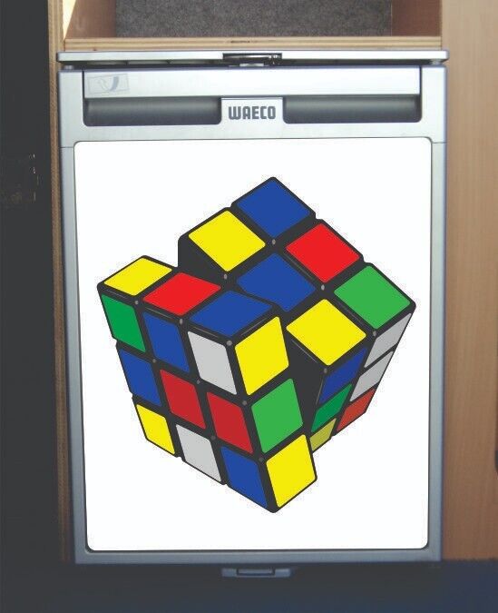 Waeco CRX50 / Dometic Vinyl Fridge Sticker Wrap Print - Retro Cube