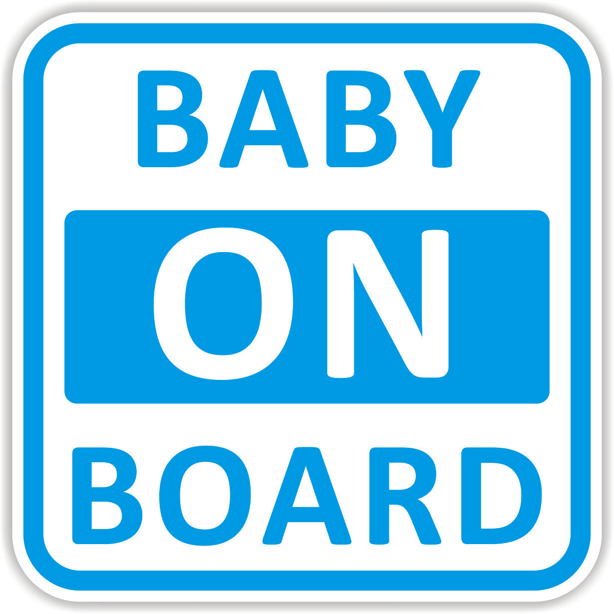 Baby on Board Sticker Vinyl Sticker Outside Application Multiple Colour Oprions