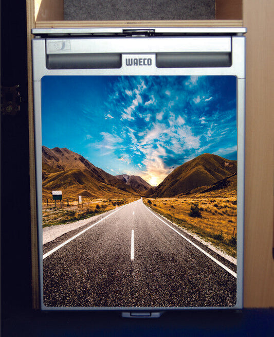 Waeco CRX65 Vinyl Fridge Sticker Print - Road Trip *LARGE*