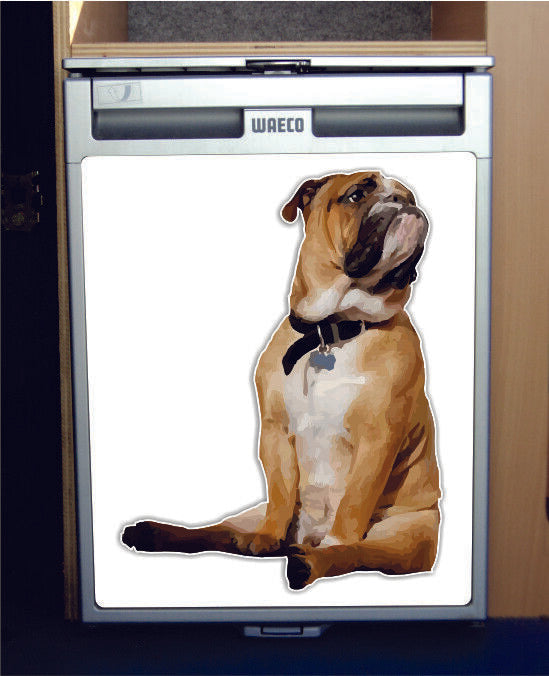 Waeco CRX50 Vinyl Fridge Sticker Wrap Print - Bruce The Bulldog