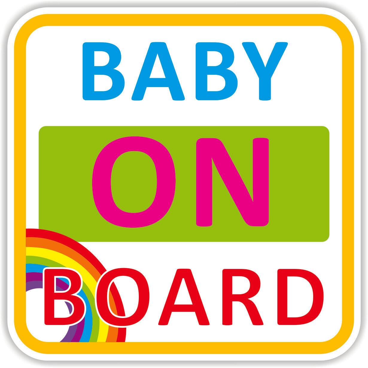 Baby on Board Sticker Vinyl Sticker Outside Application Multiple Colour Oprions
