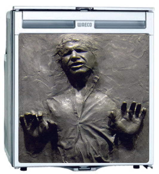 Waeco CRX65 Vinyl Fridge Sticker Wrap Print - Solo - Carbonite *LARGE*