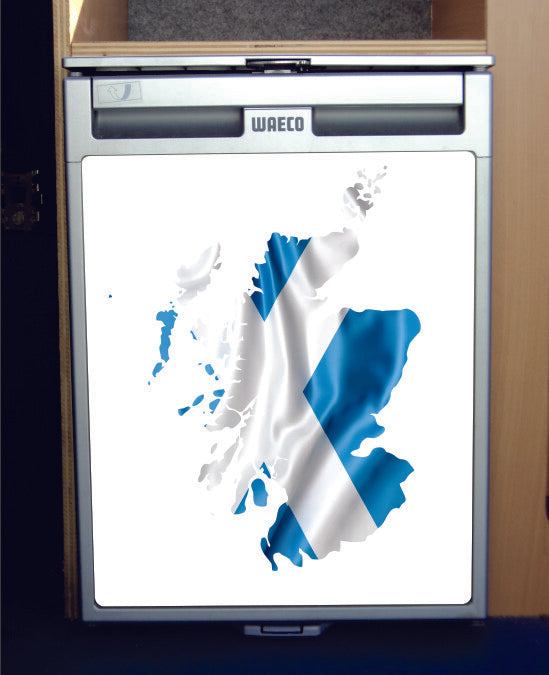 Waeco CRX50 / Dometic Vinyl Fridge Sticker Wrap Print - Scotland/Scottish Flag