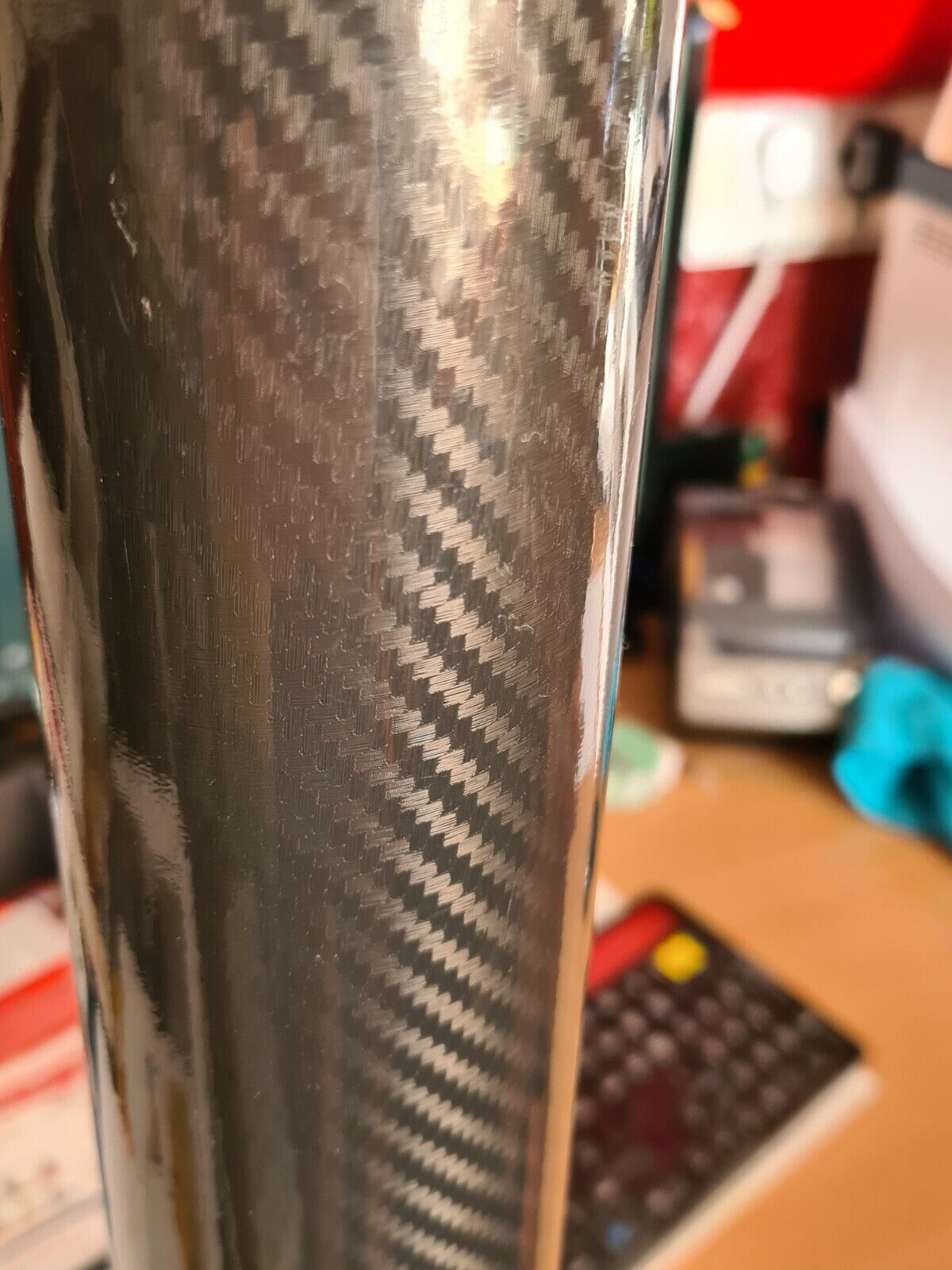 Waeco CRX50 Vinyl Fridge Wrap GLOSS CARBON