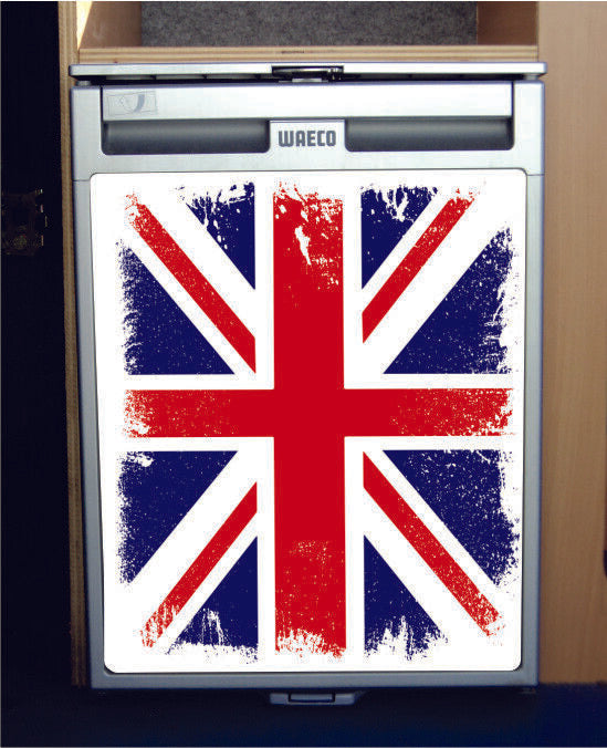 Waeco CRX50 Vinyl Fridge Sticker Wrap Print - Union Flag Union Jack