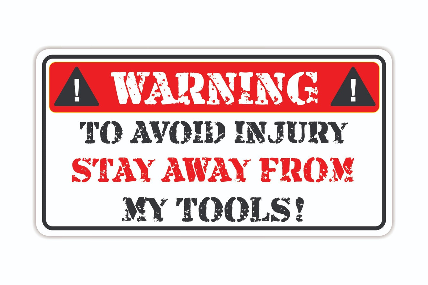 Set Of Novelty Toolbox Stickers Waterproof Vinyl Sticker