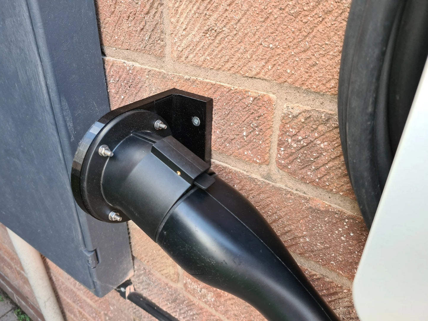 EV Charger Plug Holster 90 Degree Adaptor Hypervolt with A2 Stainless Fixings DOES NOT INCLUDE THE TYPE 2 SOCKET *MUST USE YOUR OWN*