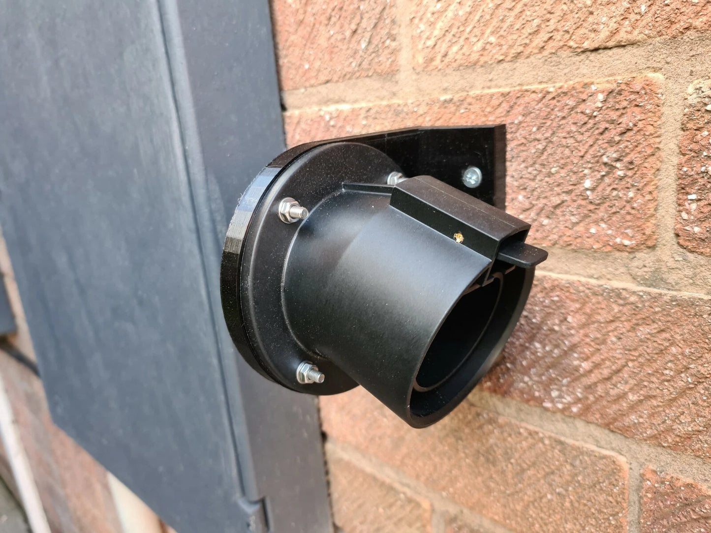 EV Charger Plug Holster 90 Degree Adaptor Hypervolt with A2 Stainless Fixings DOES NOT INCLUDE THE TYPE 2 SOCKET *MUST USE YOUR OWN*