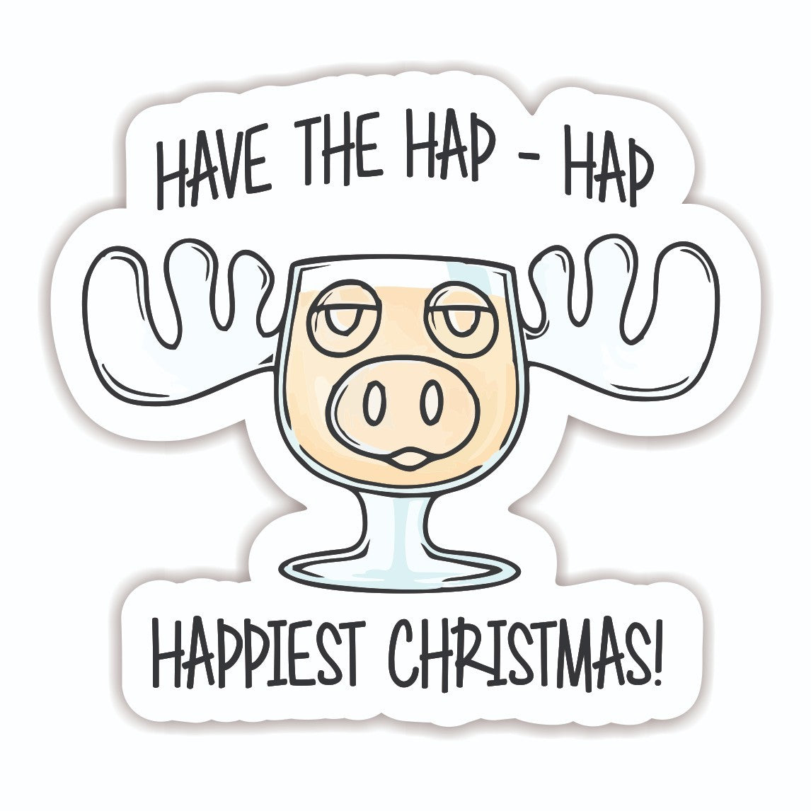 Moose Mug Novelty Vinyl Sticker Fun MOvie Sticker