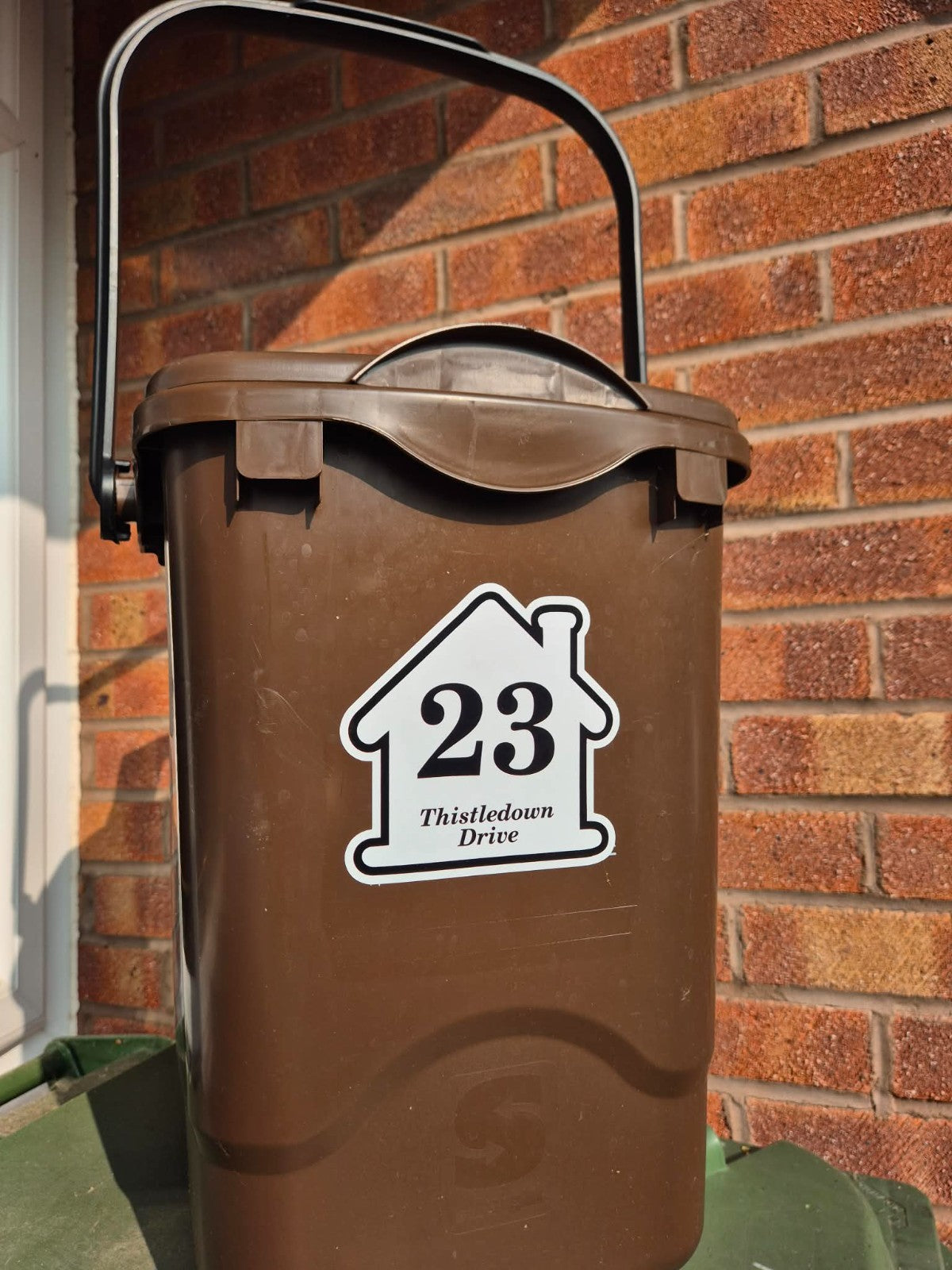 Personalised Bin Stickers Street Name House Number Waterproof Decal Sticker X6