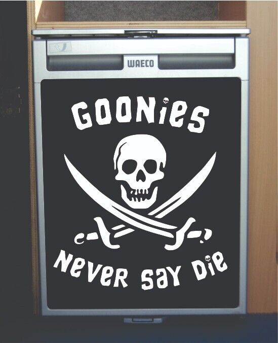 Waeco CRX50 Vinyl Fridge Sticker Wrap Print Goonies Say Never Die
