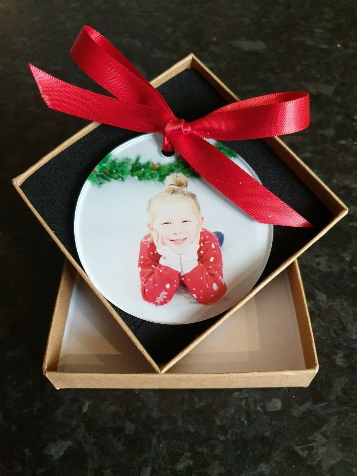 Christmas Keepsake Bauble Printed With Your Custom Image