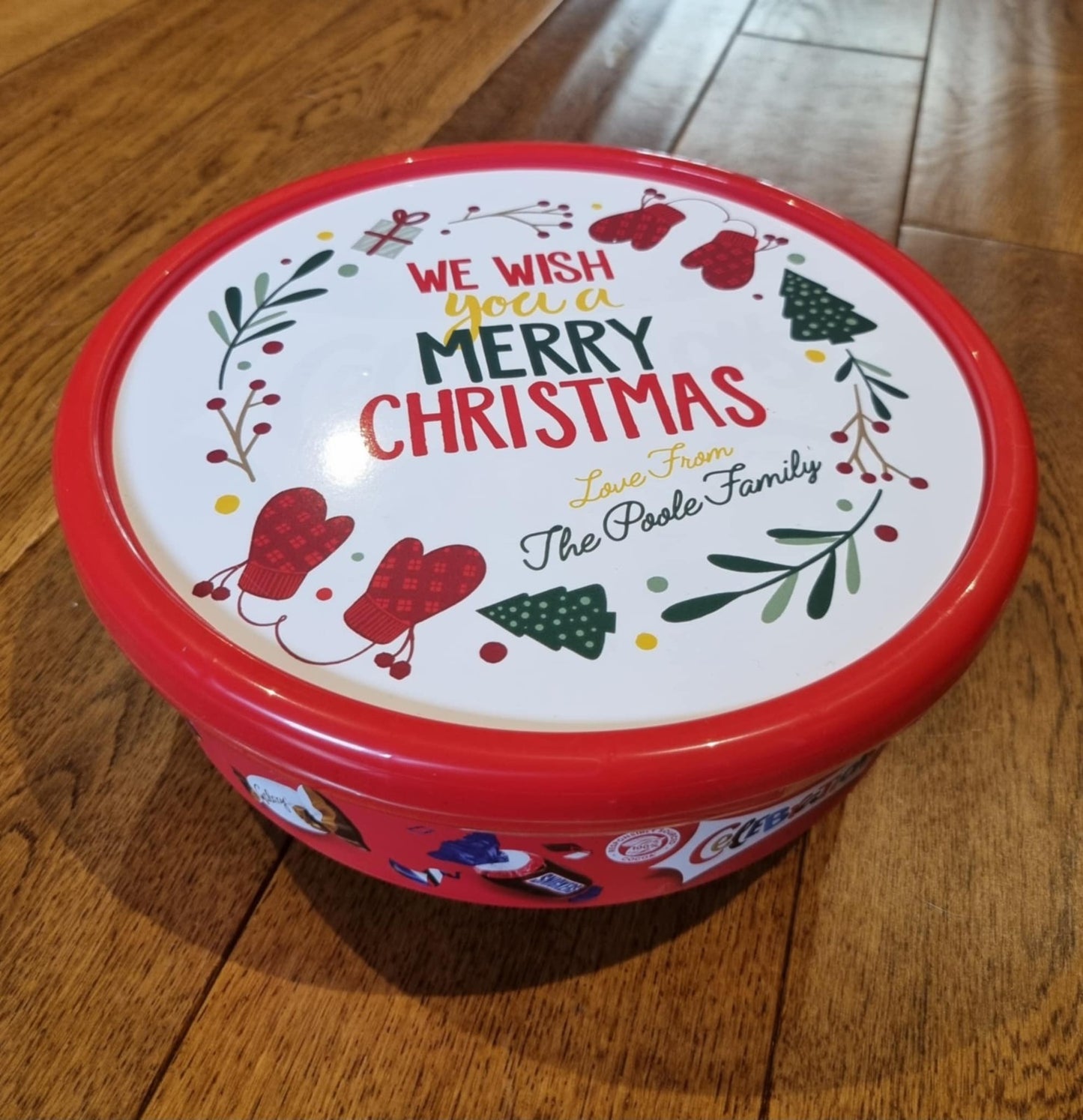 Personalised Chocolate Lid Label Gift Idea Teacher Family