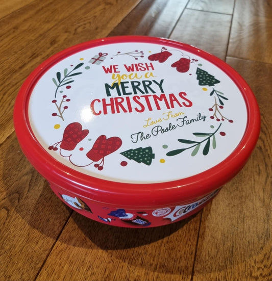 Personalised Chocolate Lid Label Gift Idea Teacher Family