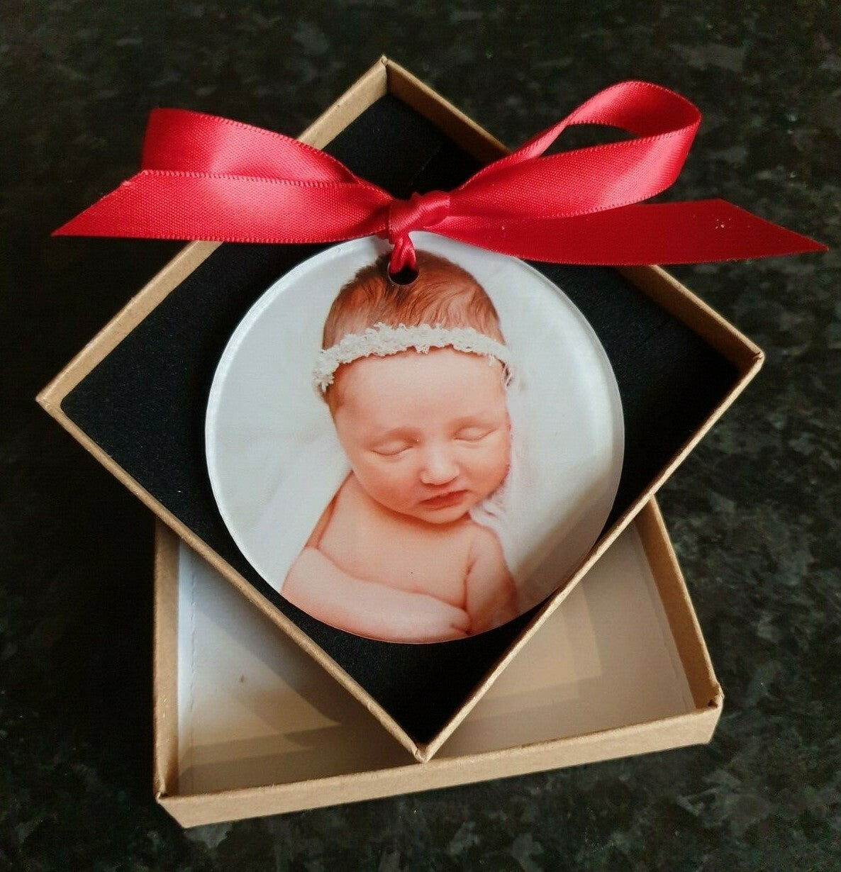 Christmas Keepsake Bauble Printed With Your Custom Image