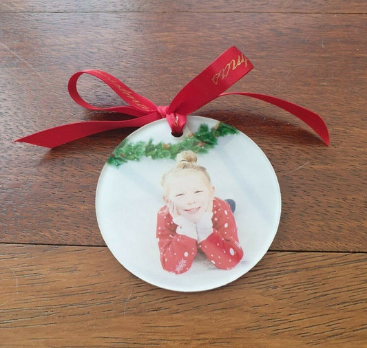 Christmas Keepsake Bauble Printed With Your Custom Image