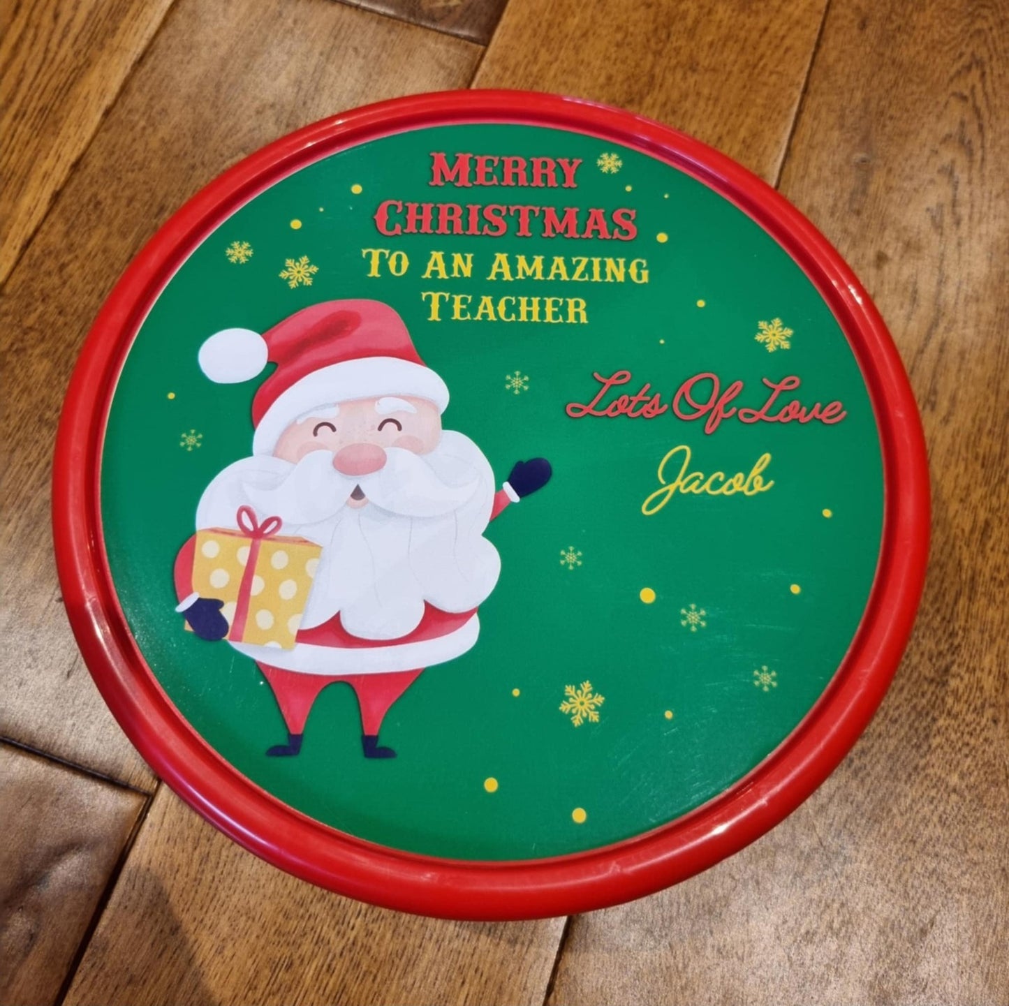 Personalised Chocolate Lid Label Gift Idea Teacher Family