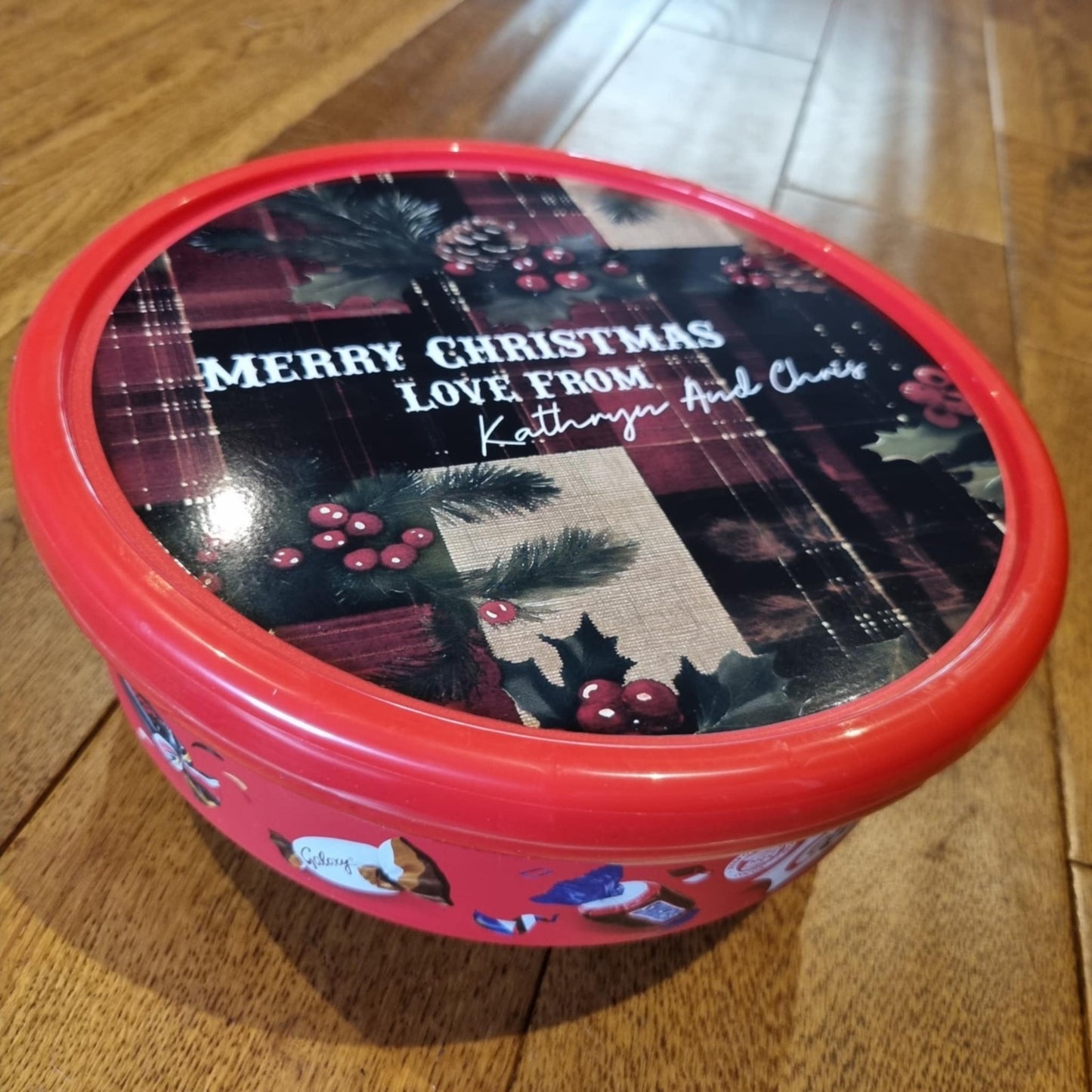 Personalised Chocolate Lid Label Gift Idea Teacher Family