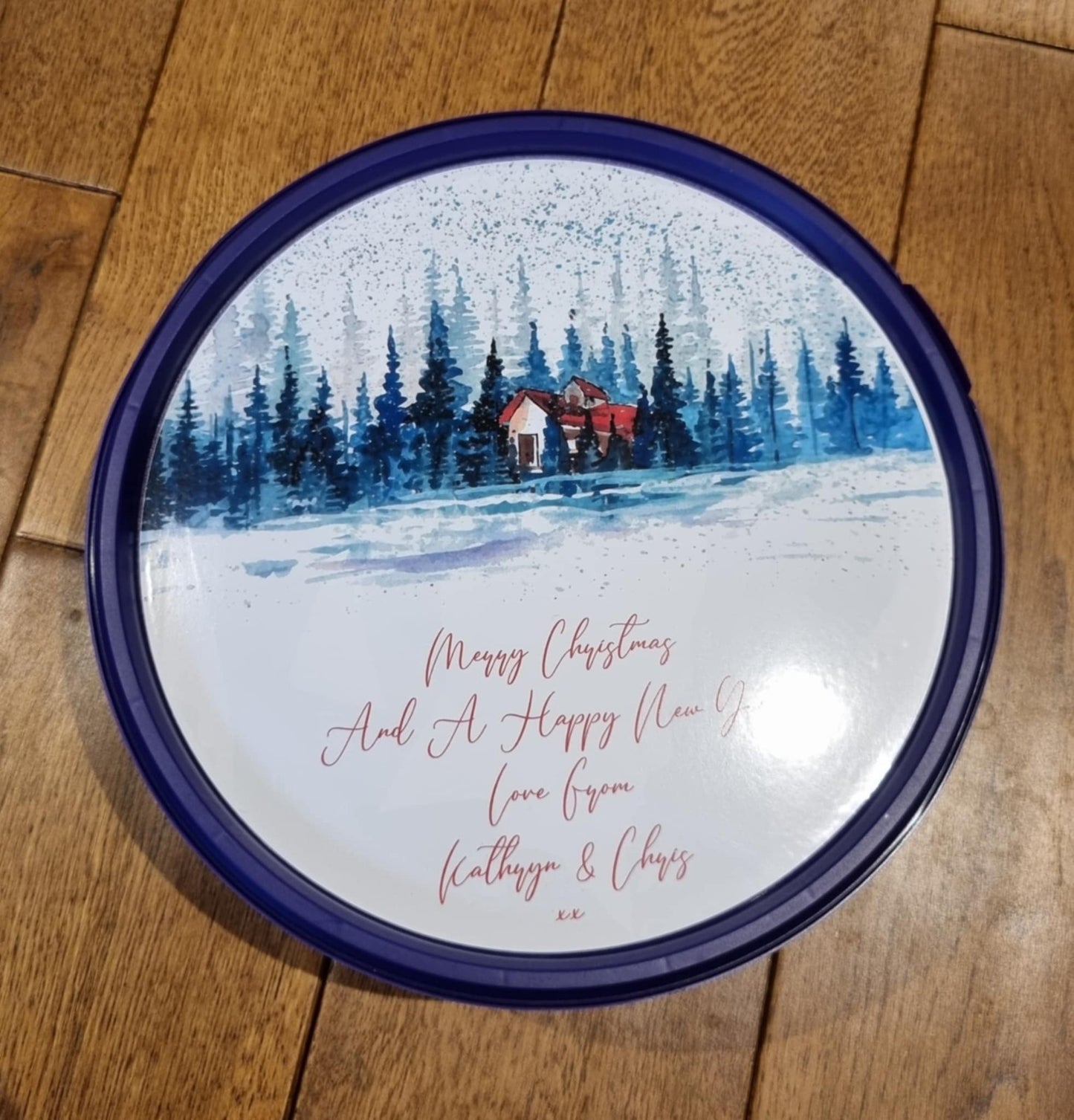 Personalised Chocolate Lid Label Gift Idea Teacher Family