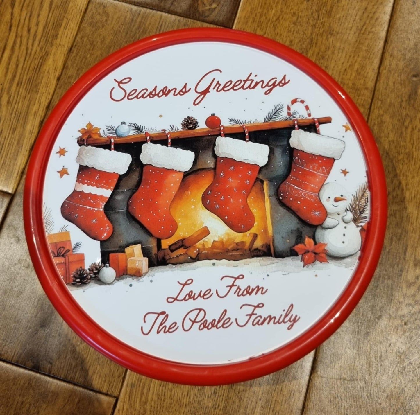 Personalised Chocolate Lid Label Gift Idea Teacher Family