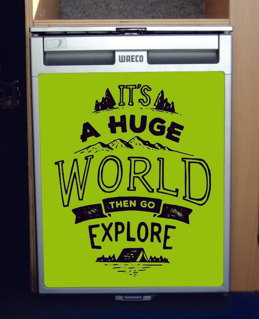 Waeco CRX50 Vinyl Fridge Sticker Wrap Print - Go Explore Green